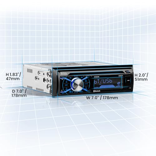 BOSS Audio Systems 656BCK Car Stereo Package - Single Din, Bluetooth, CD MP3 USB AM FM Radio, 6.5 Inch Speakers F17448