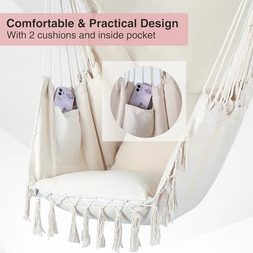 RedSwing Hammock Chair Stand with Hanging Chair, Heavy Duty Steel, Indoor Outdoor, 330 Lbs W499056