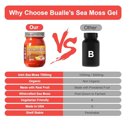 Sea Moss Gel Mango Pineapple Irish Seamoss, 18 OZ Organic Raw Y478764