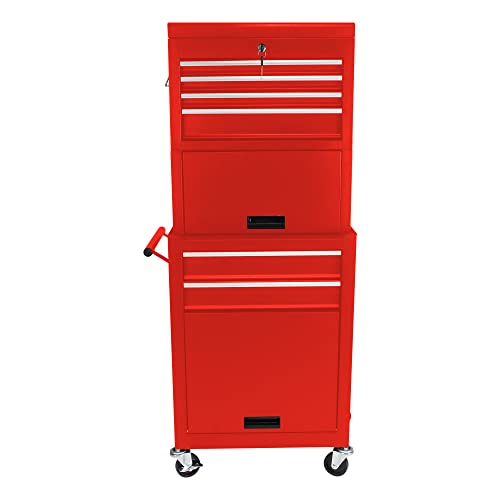 5-Drawer Rolling Tool Cart with Wheels, Black V51953