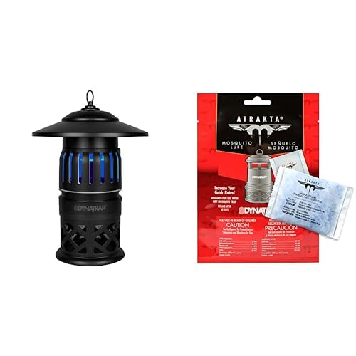 DynaTrap DT1050-TUNSR Mosquito & flying Insect Trap – Kills Mosquitoes, Flies, Wasps, Gnats, & Other Flying Insects – Protects up to 1/2 Acre