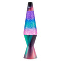 Lava® Lamp - 14.5" Polar Glimmer - The Original Motion Light - Silver Glitter, Multicolor Base and Globe - Item #2048 (Amazon Exclusive)