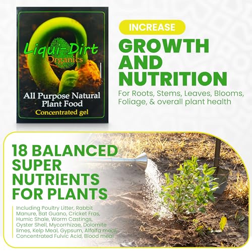 Liqui-Dirt Natural Plant Food Fertilizer All-Purpose NPK Plant Care, 600 Gallons P728268