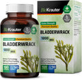 Bladderwrack Capsules - Premium Vegan Supplement - Potent Formula from Natural Marine Source of Iodine - 1200 mg per Serving - 100 Veggie Capsules