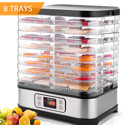 Food Dehydrator Machine, 8 Trays, 400W Digital Timer, BPA Free X8953