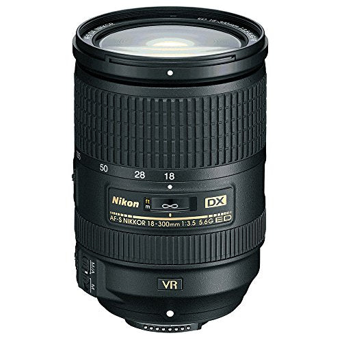 Nikon AF-S DX NIKKOR 18-300mm f/3.5-5.6G ED Vibration Reduction Zoom Lens with Auto Focus for Nikon DSLR Cameras