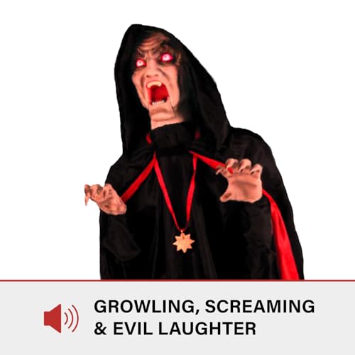 Haunted Hill Farm 5.9 ft Animatronic Lurching Woman by Tekky S393