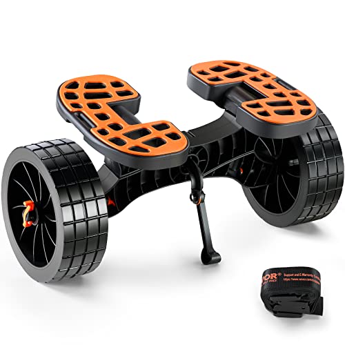 VEVOR Kayak Cart Foldable Kayak Dolly Aluminum Kayak Wheels with 10'' Solid Tires