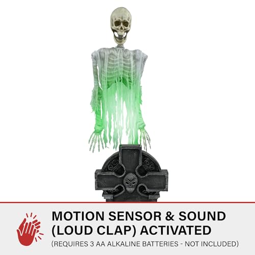 Haunted Hill Farm Soul Sucker Demon Reaper with Child by Tekky, Motion-Activated Halloween Animatronic Q202293