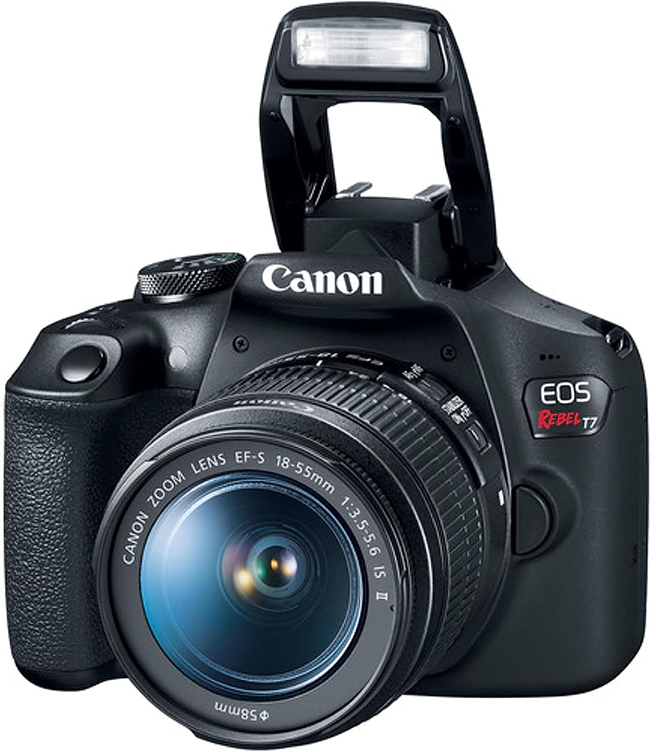 Canon EOS Rebel T7 DSLR Camera with EF-S 18-55mm Lens, 64GB Memory Card & Case (Renewed) U8610