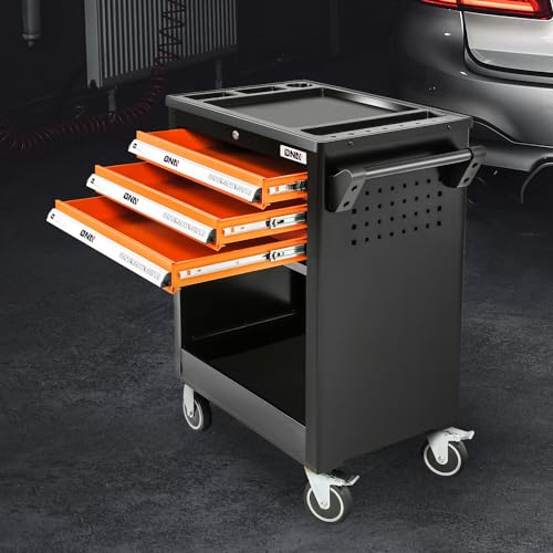 DNA MOTORING 7-Drawer Rolling Tool Cabinet Chest with Keyed Locking System, Green M137