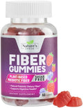 Sugar Free Fiber Gummies for Adults, Daily Prebiotic Fiber Supplement & Digestive Health Support - Supports Regularity & Digestive Health, Nature's Plant Based, Non-GMO, Berry Flavor - 120 Gummies