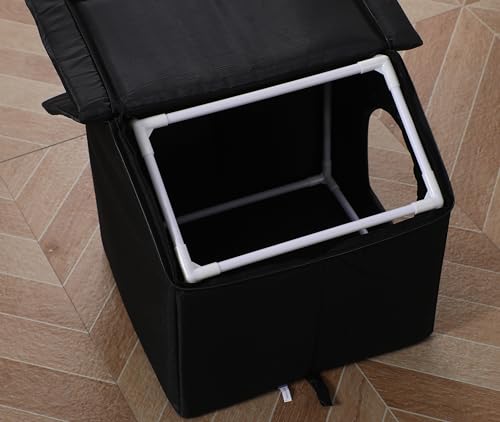 Outdoor Cat House Waterproof Shelter for Cats and Dogs, Brown W706