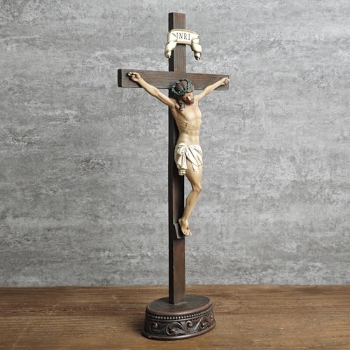 BC Catholic Crucifix Wall Cross 24" H Jesus Christ Indoor Home Decor Q2061