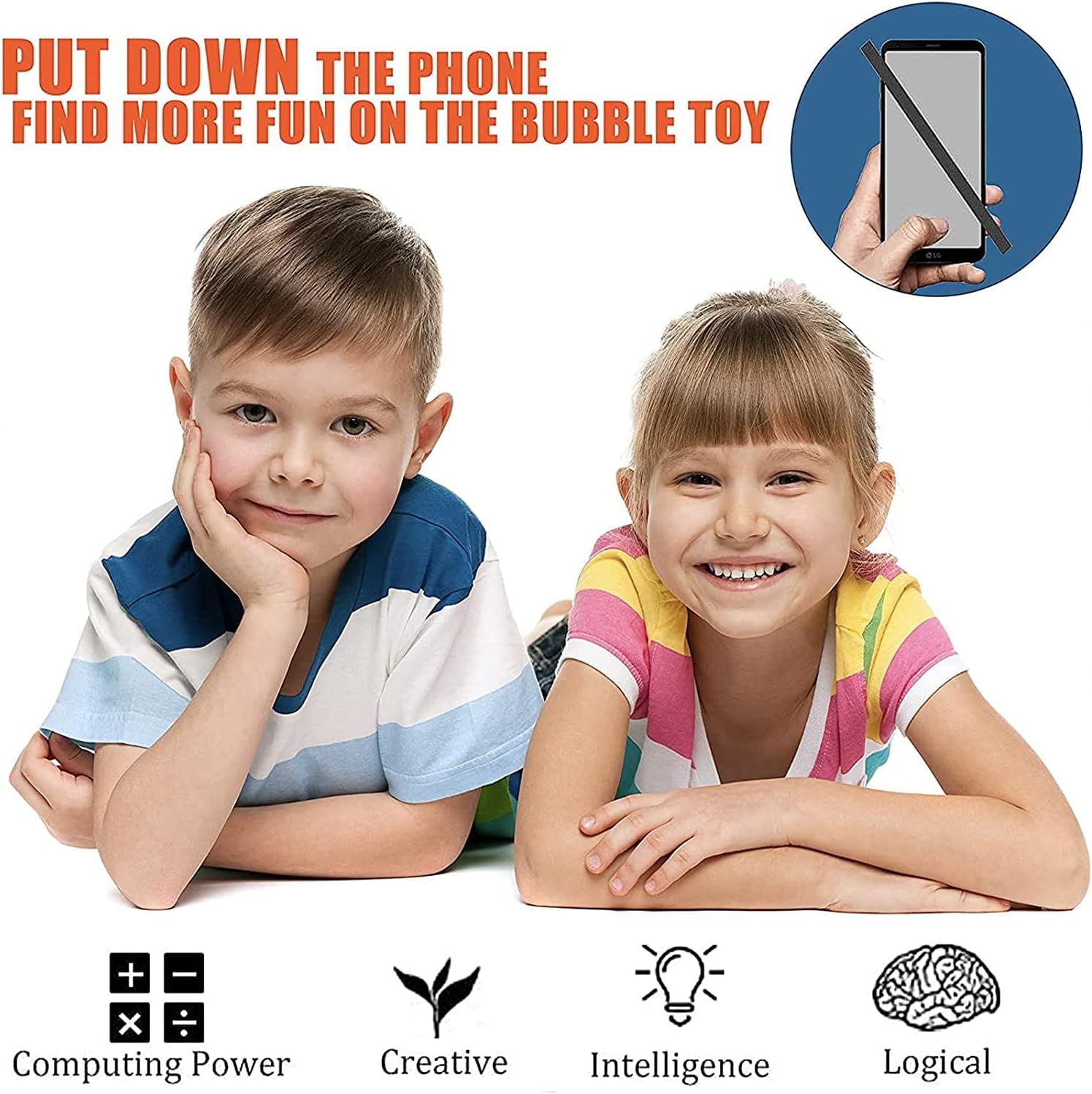 24 Pack Mini Pop Fidget Toy Keychain, Sensory Stress Relief Hand Toy for Kids R9203
