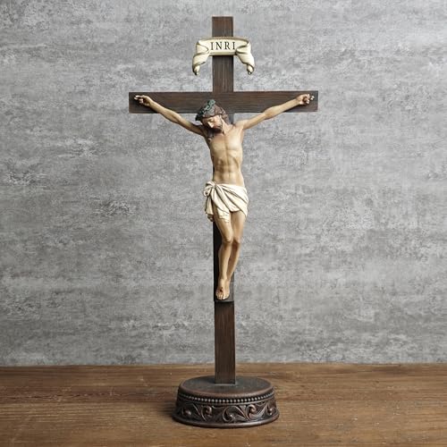 BC Catholic Crucifix Wall Cross 24" H Jesus Christ Indoor Home Decor Q2061