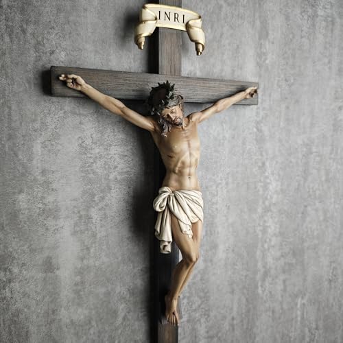 BC Catholic Crucifix Wall Cross 24" H Jesus Christ Indoor Home Decor Q2061