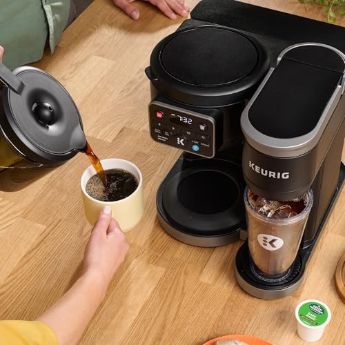 K-Duo Hot & Iced Single Serve & Carafe Coffee Maker, 72oz Reservoir C805620