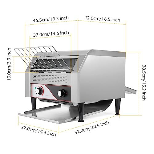 Dyna-Living Commercial Conveyor Toaster 2600W for Restaurant K410079
