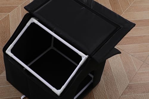 Outdoor Cat House Waterproof Shelter for Cats and Dogs, Brown W706