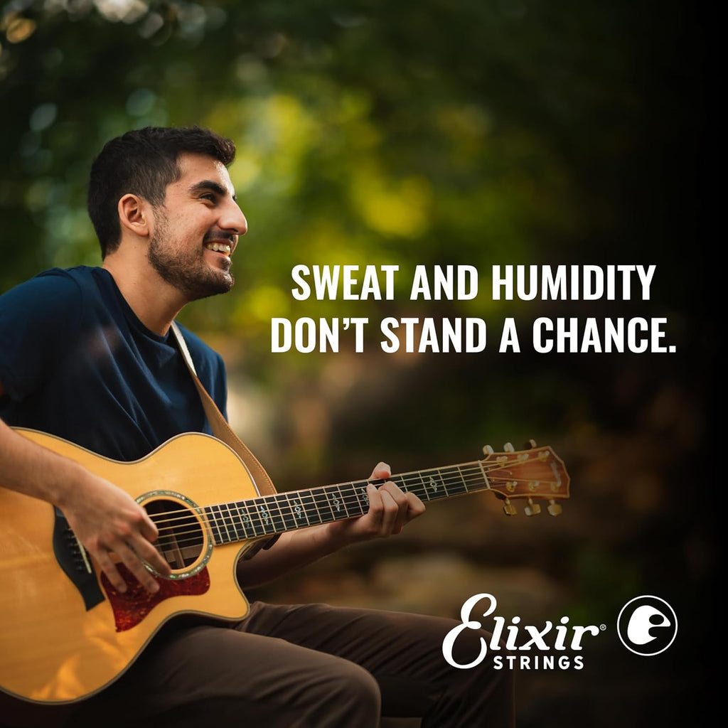Elixir Acoustic Guitar Strings 80/20 Bronze POLYWEB Coating, Custom Light 11-52 B66334