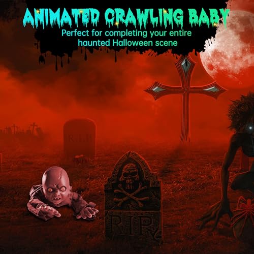 AW Halloween Prop Zombie Groundbreaker with Sound & LED Eyes Z407
