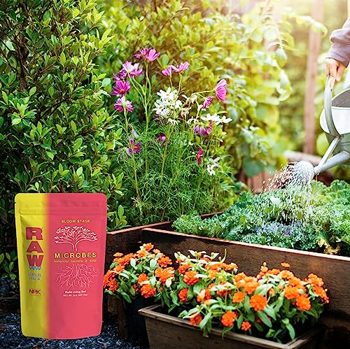 RAW Microbes Bloom 25lb - Microbial Inoculant for Flowering Plants H4853