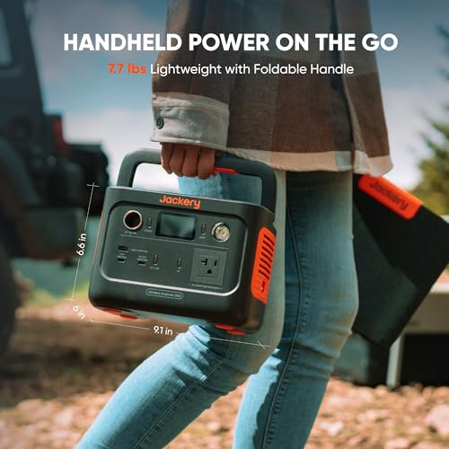 Jackery Solar Generator 240 v2 with 40W Mini Solar Panel, 256Wh LiFePO4, 300W AC Output I7577