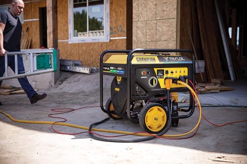 Champion Power Equipment 5000-Watt Tri Fuel Portable Generator with CO Shield J398