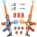 2 Pack Gel Splatter Blasters, Electric Auto Splatter Ball Toy, 50000+, 600 Hopper, 10 Rs Per Seconds, 3 Rechargeable Batteries, Outdoor Activities Team Game Toy for Age 12+ Year Up