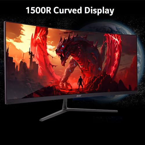 acer Nitro 31.5" FHD 1500R Curved Gaming Monitor, 240Hz, FreeSync Premium G82169