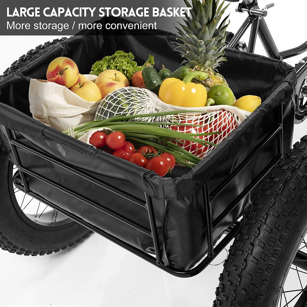 20" Fat Tire Adult Tricycle, 7 Speed Three Wheel Cruiser Bike P290279