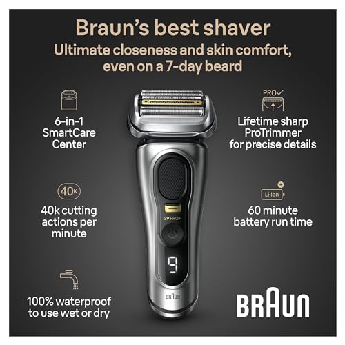 Braun Series 9 PRO+ Electric Razor for Men with SmartCare Center K44099