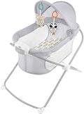 Fisher-Price Portable Baby Crib Soothing View Vibe Bassinet with Music Vibrations & Slim Fold for Travel Newborns 0+ Months, Moonlight Forest