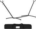 Hammock Stand Hanging Chair Stand Heavy Duty Steel Sensory Swing Stand Weather & Rust Resistant Adjustable Portable Stand 400lbs with Carrying Bag for Lounger,Porch,Indoor,Outdoor,Patio(Stand only)