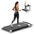 Walking Pad Treadmill, Under Desk Treadmill, Treadmill for Home Office, Quiet Treadmill 2 in 1 for Walking and Jogging, 2.5HP Portable Walking Treadmill with Remote Control, LED Display