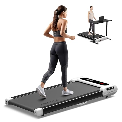 Walking Pad Treadmill, Under Desk Treadmill, Treadmill for Home Office, Quiet Treadmill 2 in 1 for Walking and Jogging, 2.5HP Portable Walking Treadmill with Remote Control, LED Display