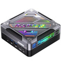 ACEMAGIC AM18 Mini PC, AMD Ryzen 7 7840HS (8C/16T, up to 5.1GHz), 32GB DDR5 512GB PCle 4.0 M.2 SSD, Mini Computer AMD Radeon 780M, USB4+HDMI+DP, WiFi 6/2.5G LAN/BT5.2/8K Triple Display Gaming/Office