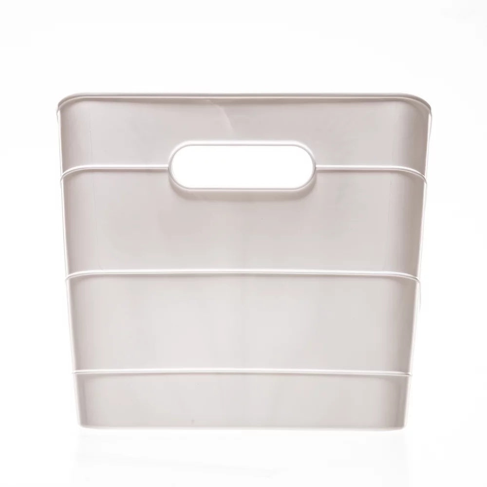 Mainstays Flexible Plastic Closet Bin, White, 4 Pack Z464192
