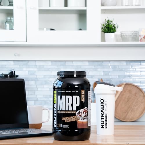 NutraBio MRP Complete Meal Replacement Protein Powder, Chocolate, 2.5lbs B314454