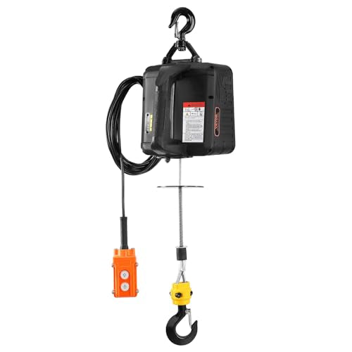 VEVOR Electric Hoist 440 lbs 480W 110V Steel Wire Winch with Wireless Remote Z212840