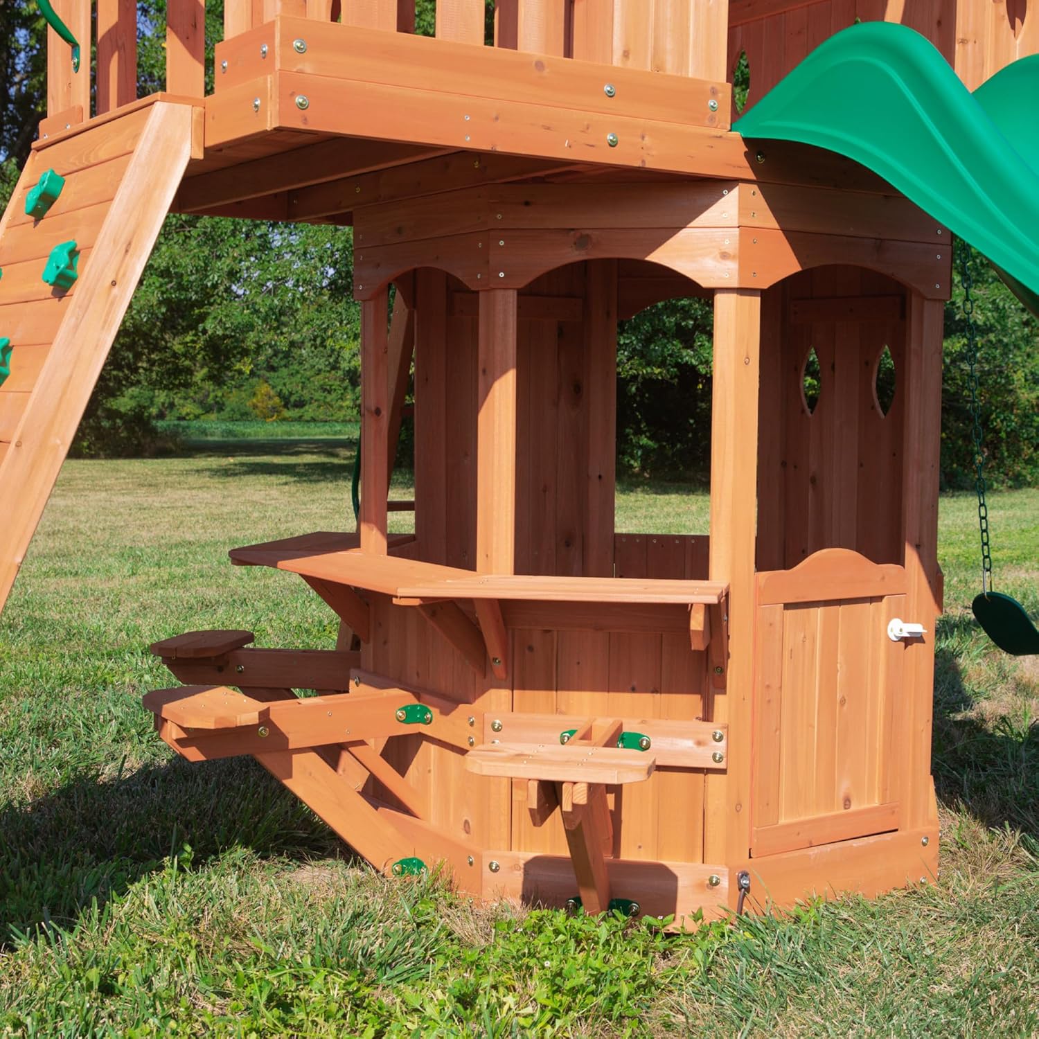Backyard Discovery Woodland All Cedar Wood Playset Swing Set N513