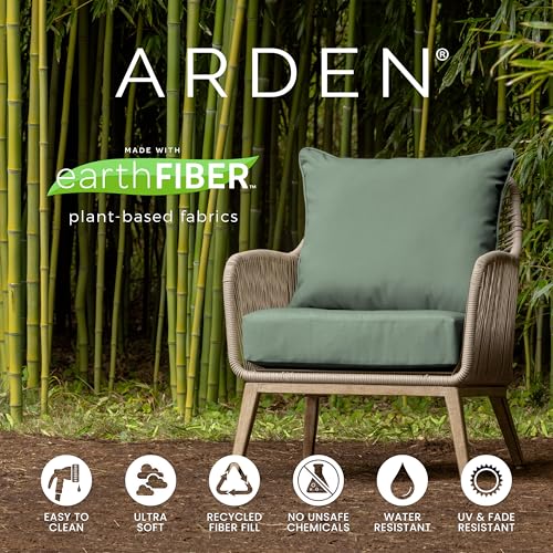 ARDEN Outdoor Dining Chair Cushion 20 x 20 in Weather-Proof Fade Resistant Sapphire Blue J523
