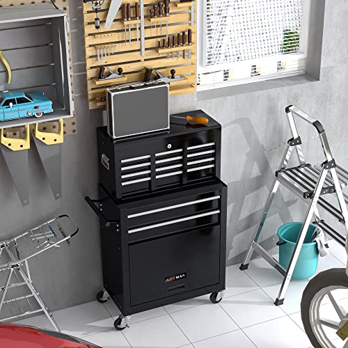 5-Drawer Rolling Tool Cart with Wheels, Black V51953