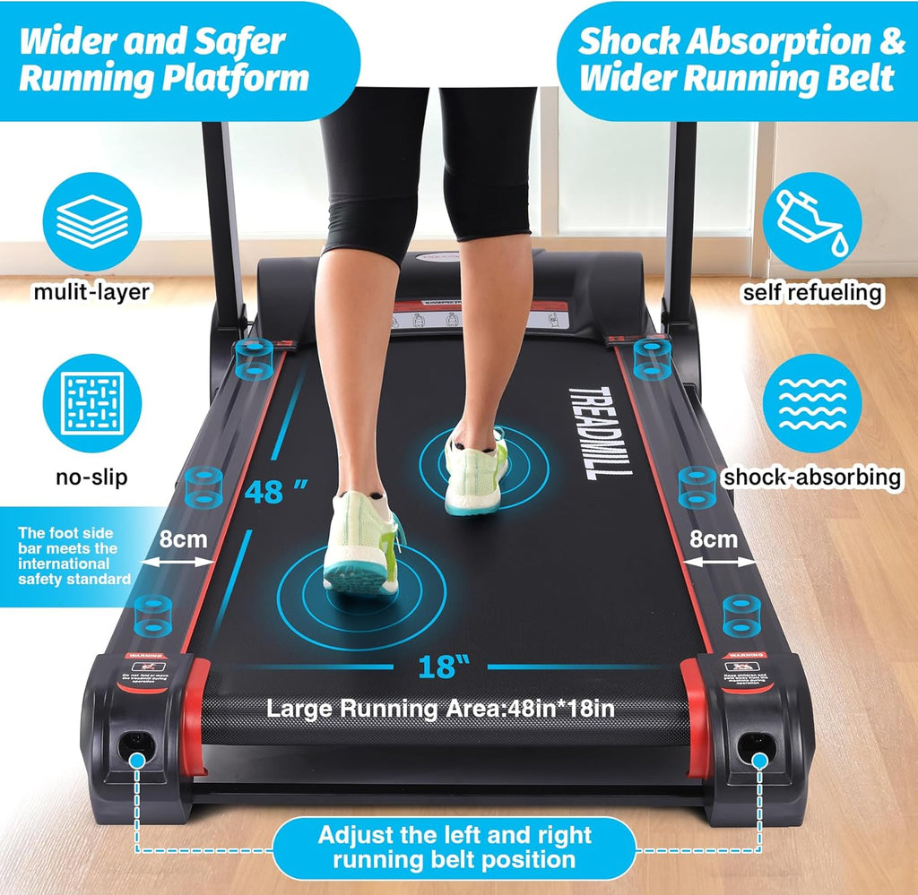Folding Treadmill with Auto Incline and Heart Sensor G7949