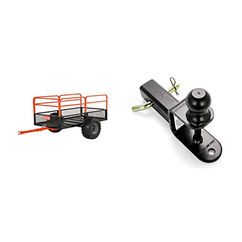 Agri-Fab 45-0554 ATV/UTV Swivel Steel Dump Cart, Orange/Black O536203