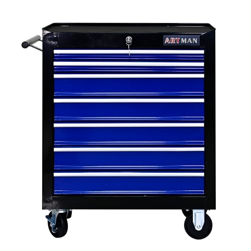5-Drawer Rolling Tool Cart with Wheels, Black V51953