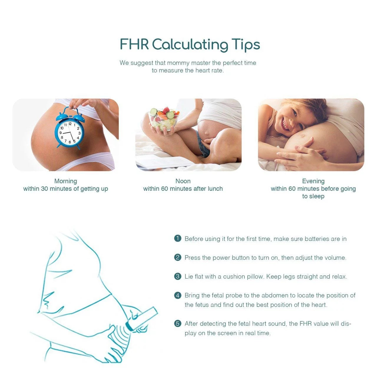 Fetal Heart Rate Monitoring Belt for Pregnancy C12900
