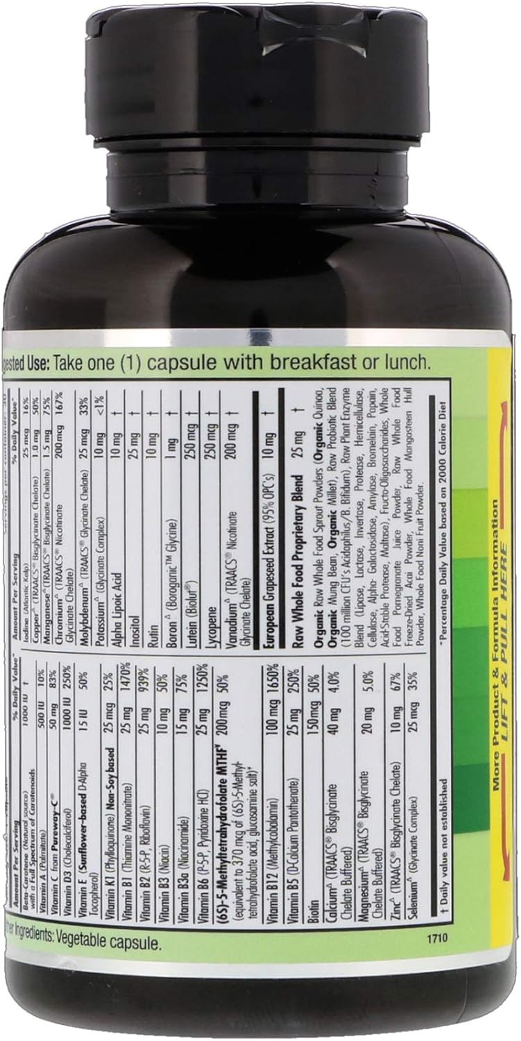 Multi Vit-A-Min 1-Daily Coenzymes & Antioxidants, 30 Vegetable Capsules E76358