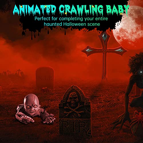 AW Halloween Prop Zombie Groundbreaker with Sound & LED Eyes Z407